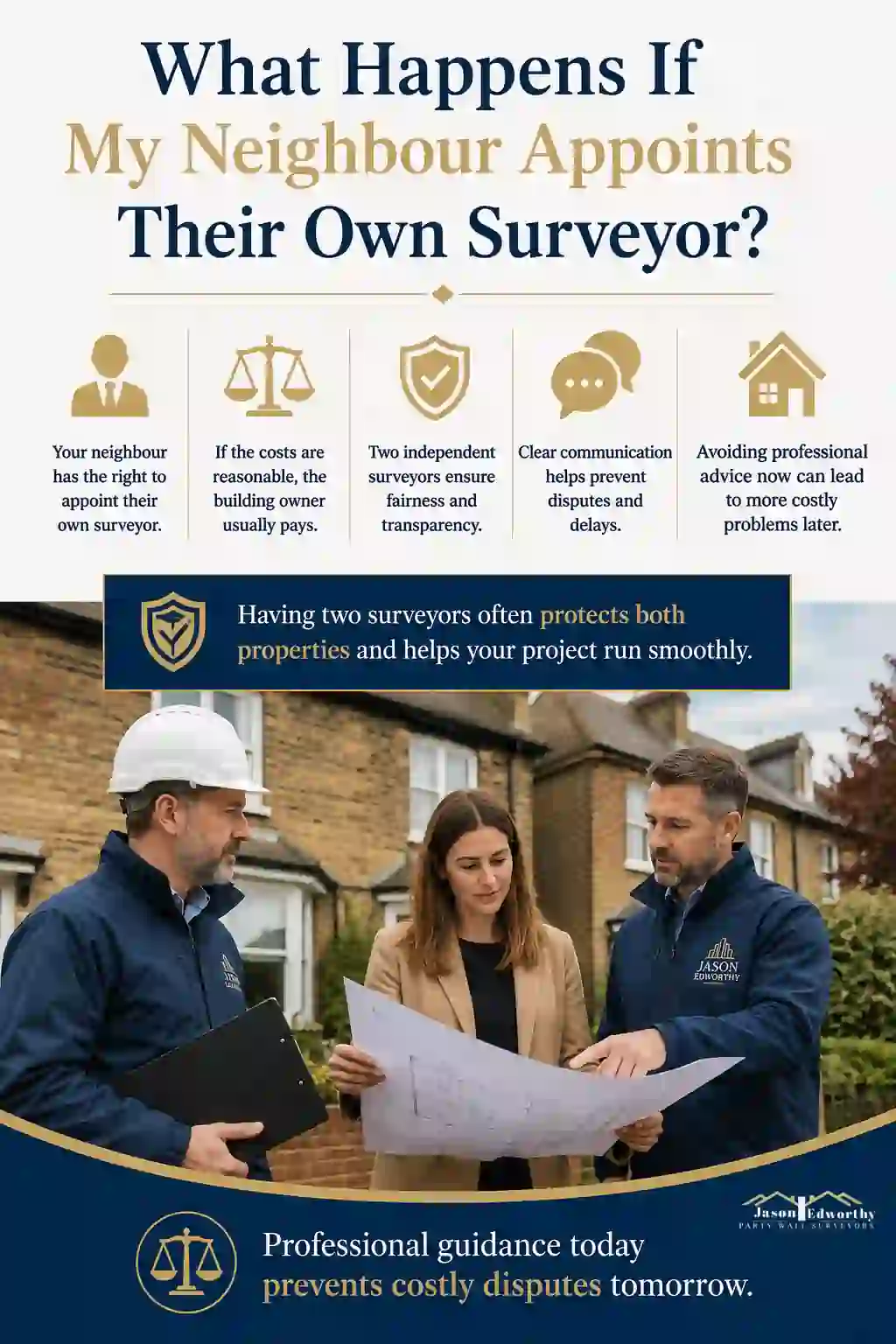 What Happens If My Neighbour Appoints Their Own Surveyor Clacton-on-Sea?