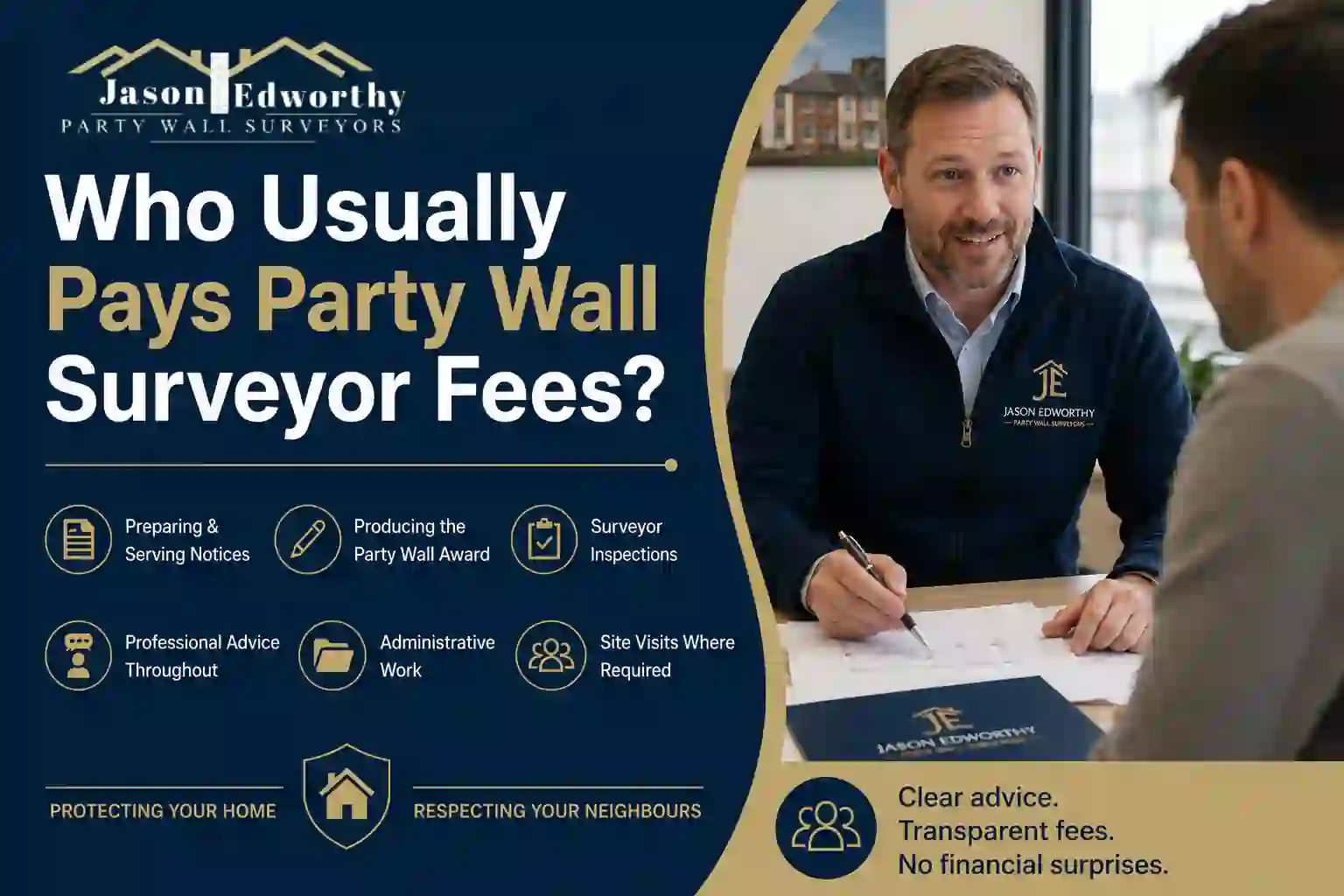 Who Usually Pays Party Wall Surveyor Fees Clacton-on-Sea?